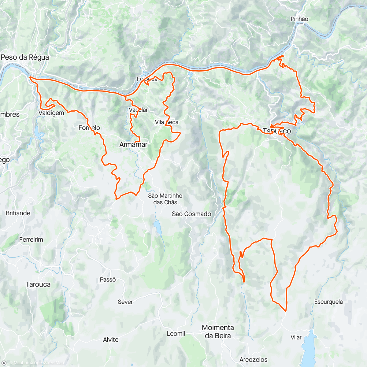 Map of the activity, Etapa 3 Douro