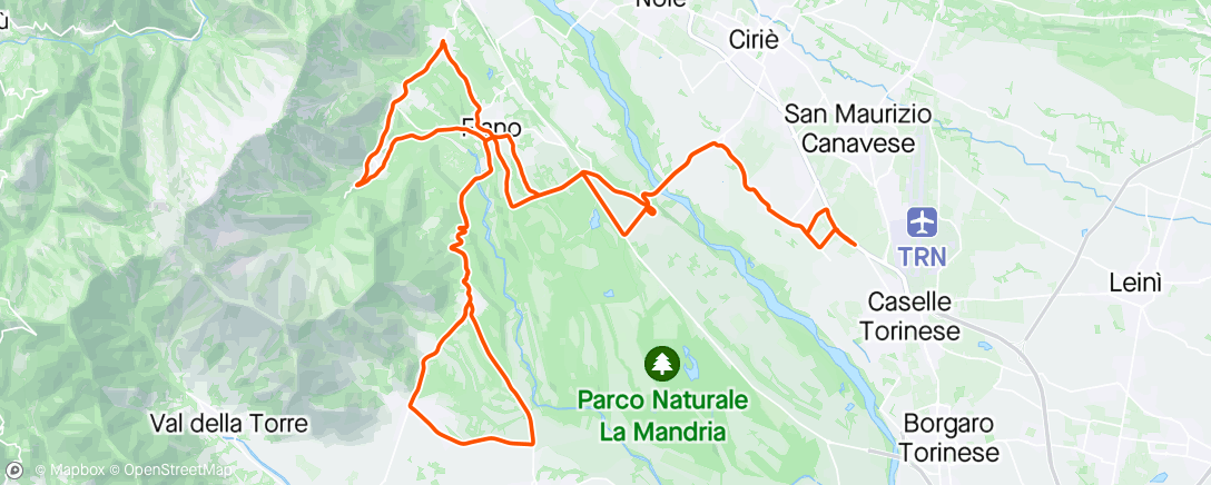 Map of the activity, Giro d’Italia pre-ride 🩷☕️