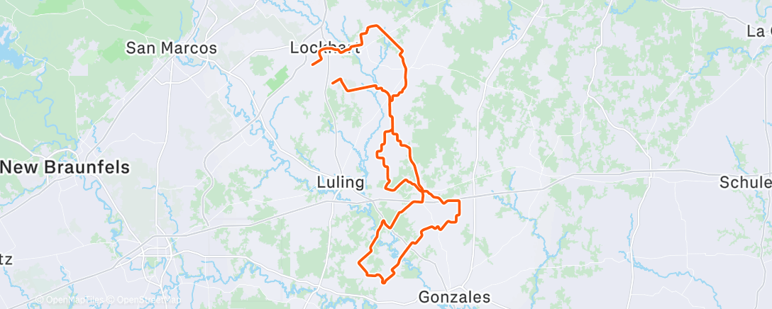 Map of the activity, Morning Ride