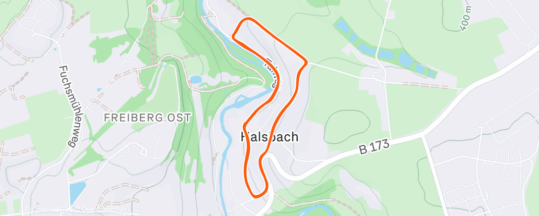 Mapa de la actividad (Lauf am Morgen)