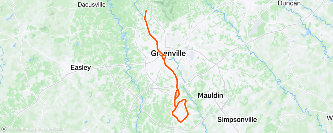 Map of the activity, Afternoon Ride