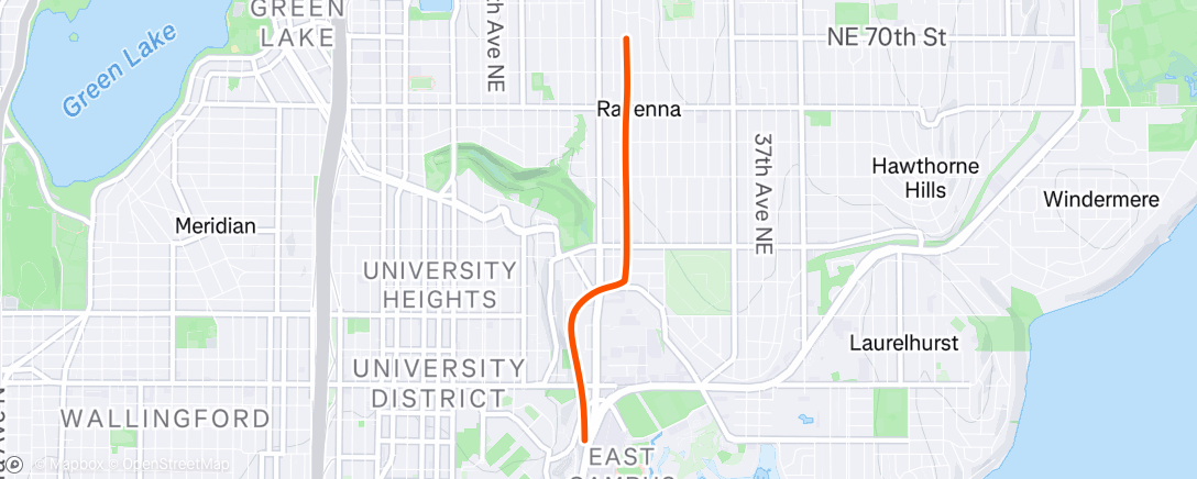 Map of the activity, Morning Ride