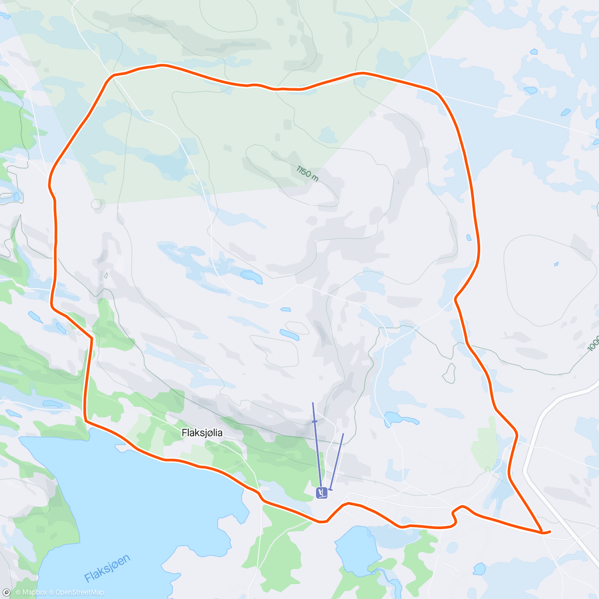 Map of the activity, Pulktur på Venabygdsfjellet
