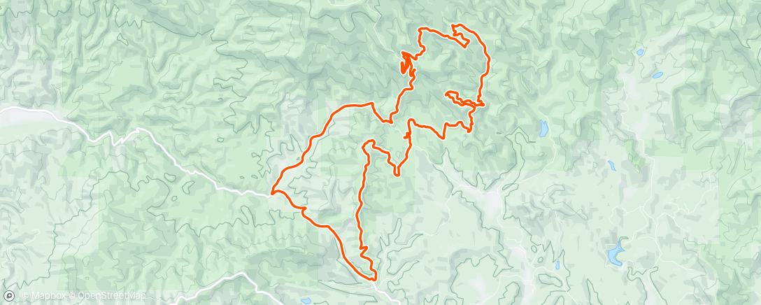 Map of the activity, IMBA epic from Mulberry Gap
