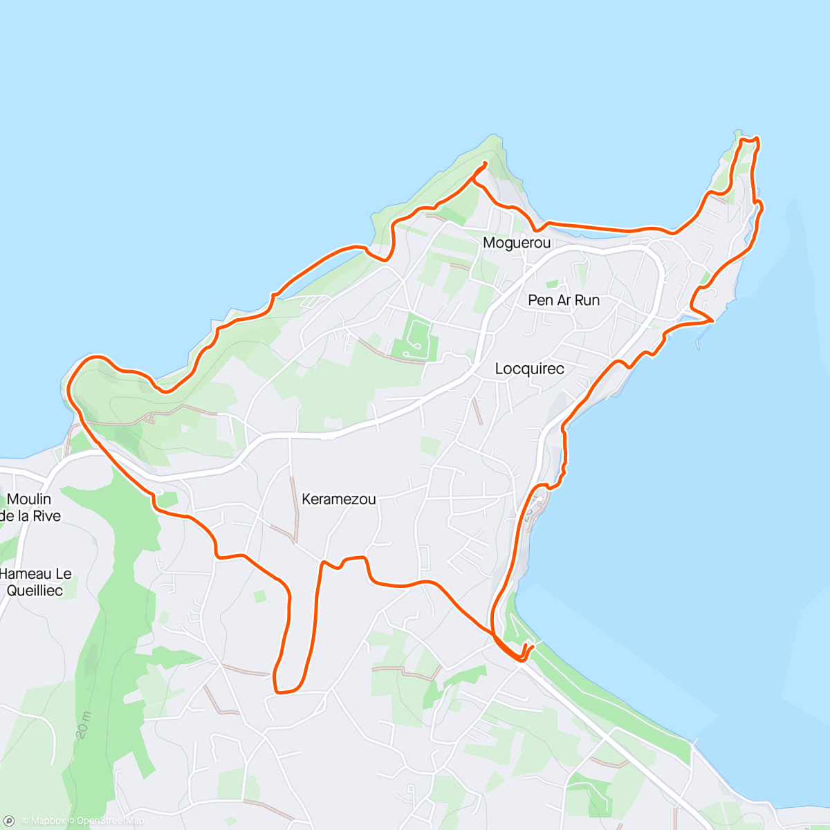 Map of the activity, Loki Trail 🏃‍♂️💙🌊