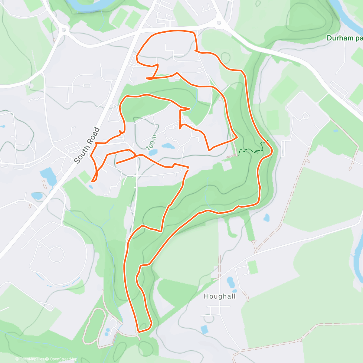 Карта физической активности (NN Boxing Day orienteering score)