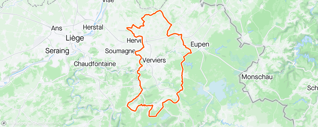 Karte der Aktivität „Charneux - Spa - Charneux 😎🌥”