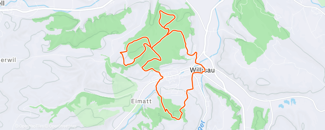 Map of the activity, Plodding along