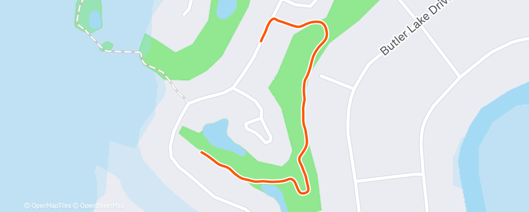 Map of the activity, Morning Walk