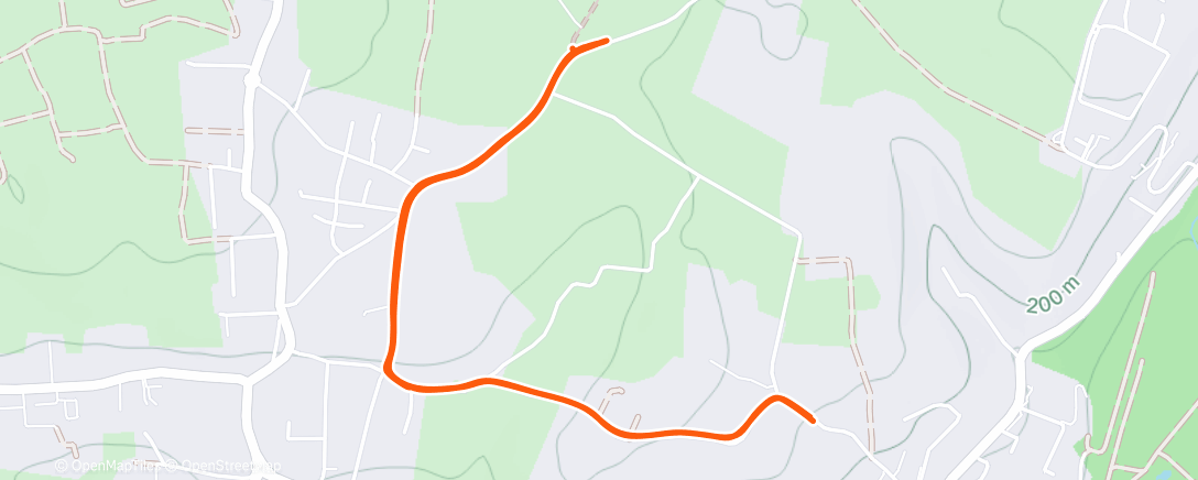 Map of the activity, Course à pied dans l'après-midi