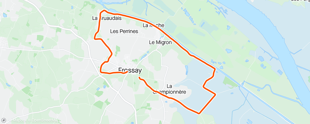 Karte der Aktivität „Sortie matinale autour de Frossay-city 👌”