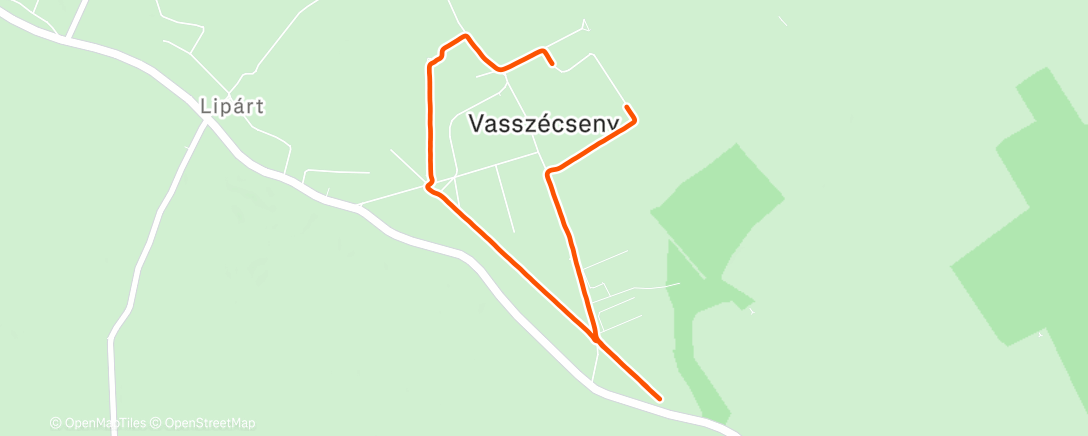 Map of the activity, Rainy Bátor Run