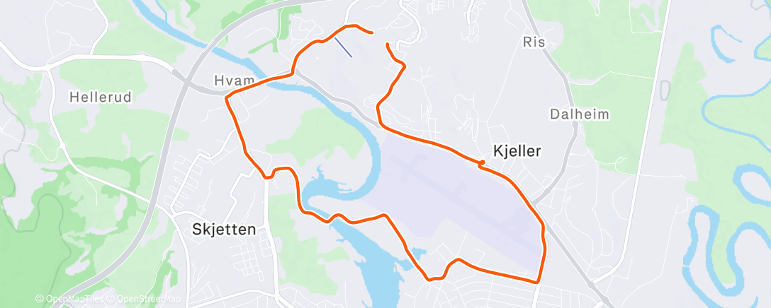 Map of the activity, Morning Walk