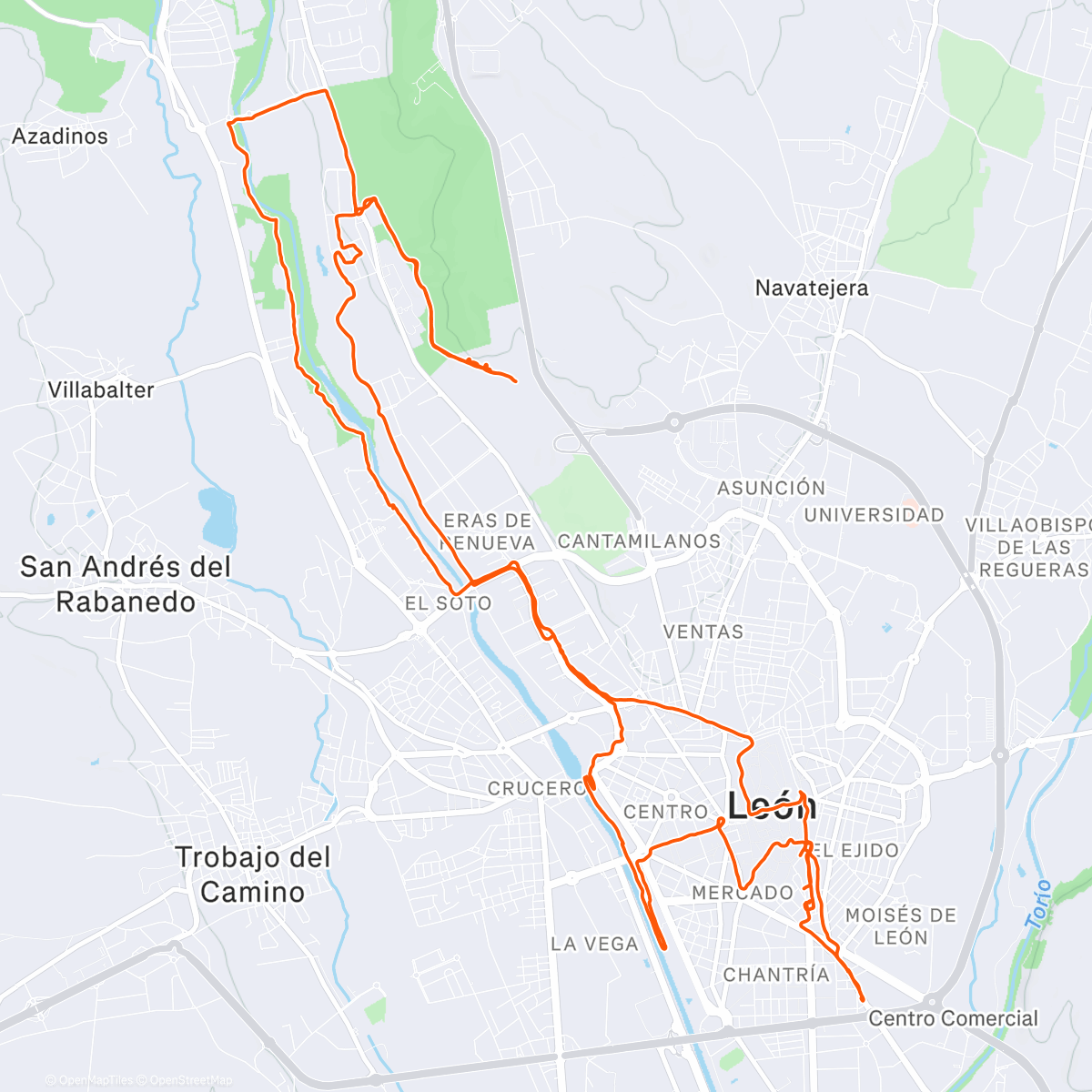 Map of the activity, Navidad muy fría