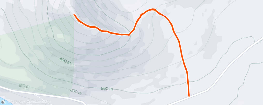 Map of the activity, Afternoon Mt Errigal x2 Run