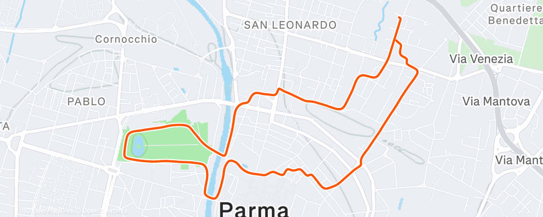 Карта физической активности (Afternoon Run)