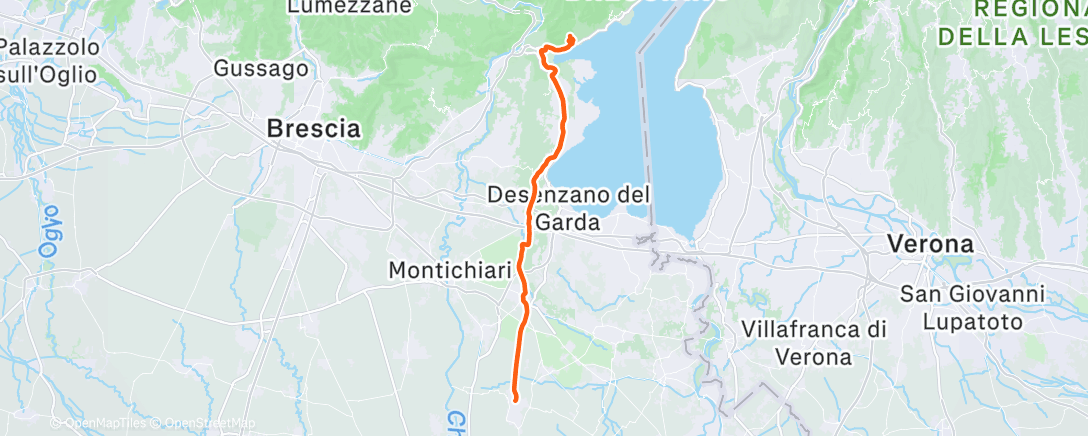 Map of the activity, Lunch Ride