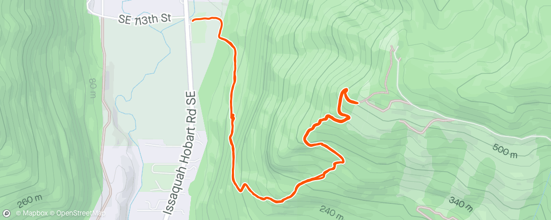 Map of the activity, Issaquah / Issaquah, West Tiger Mountain Nrca