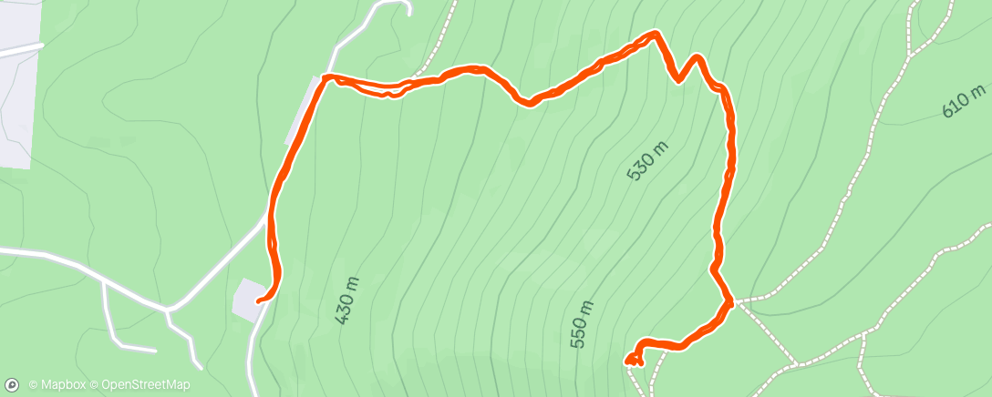 Map of the activity, Morning Hike