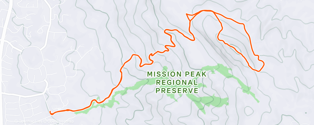 Map of the activity, Mission peak #91