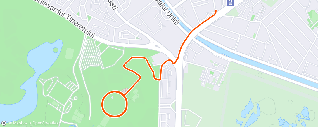 Map of the activity, Morning Run - Speed Repeats