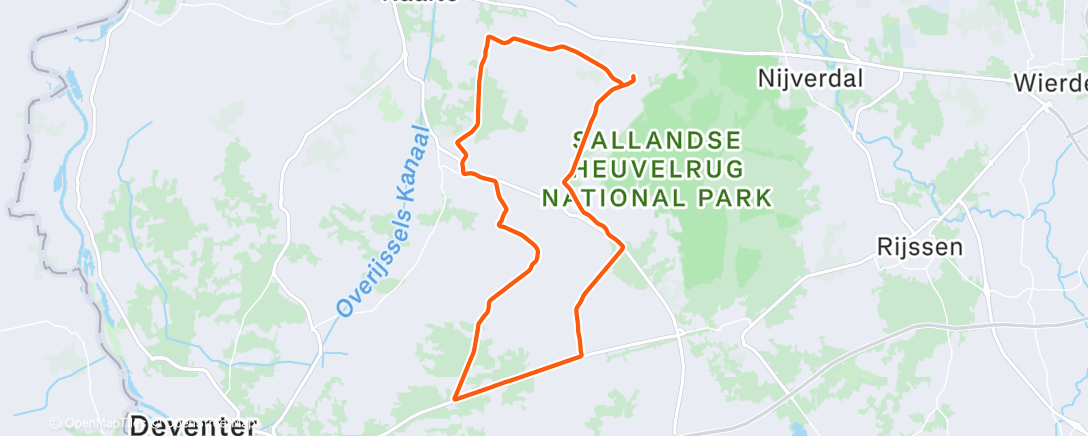 Map of the activity, Namiddagrit