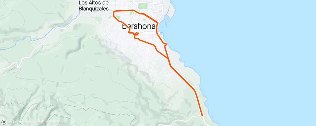 Kaart van de activiteit “Vuelta en bicicleta de montaña vespertina”