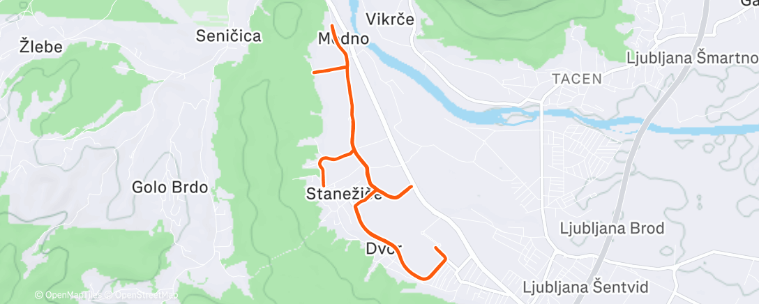 Карта физической активности (Afternoon Walk)