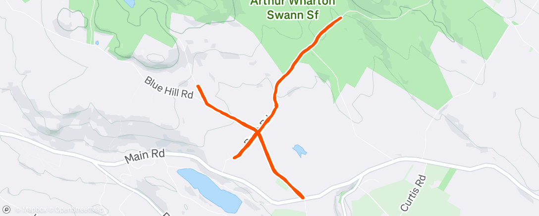 Map of the activity, today was a bad day
