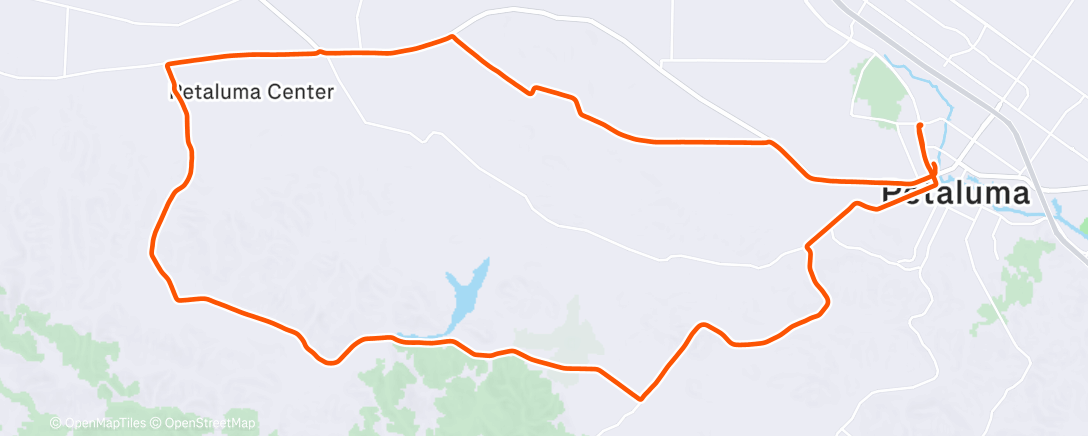 Map of the activity, Morning Ride