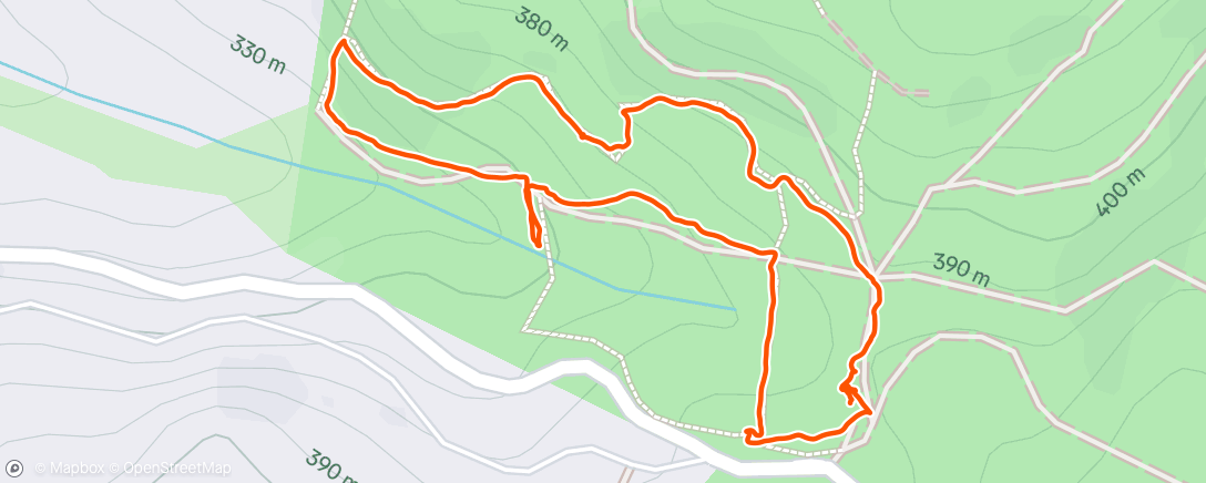 Map of the activity, Afternoon Walk