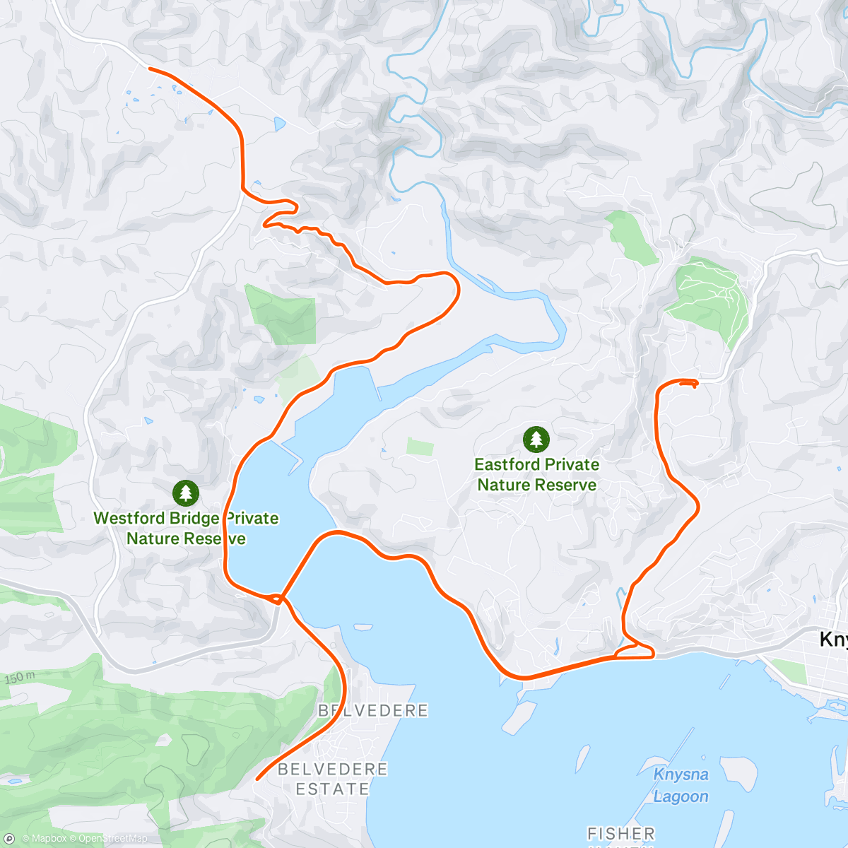 Carte de l'activité Hello Knysna