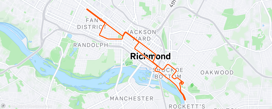 Map of the activity, Zwift - 02. Endurance Escalator on 2015 Worlds Course in Richmond
121/140 🤧❤️👌