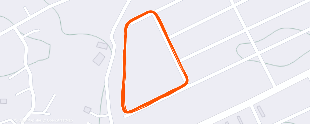 Map of the activity, Afternoon Run