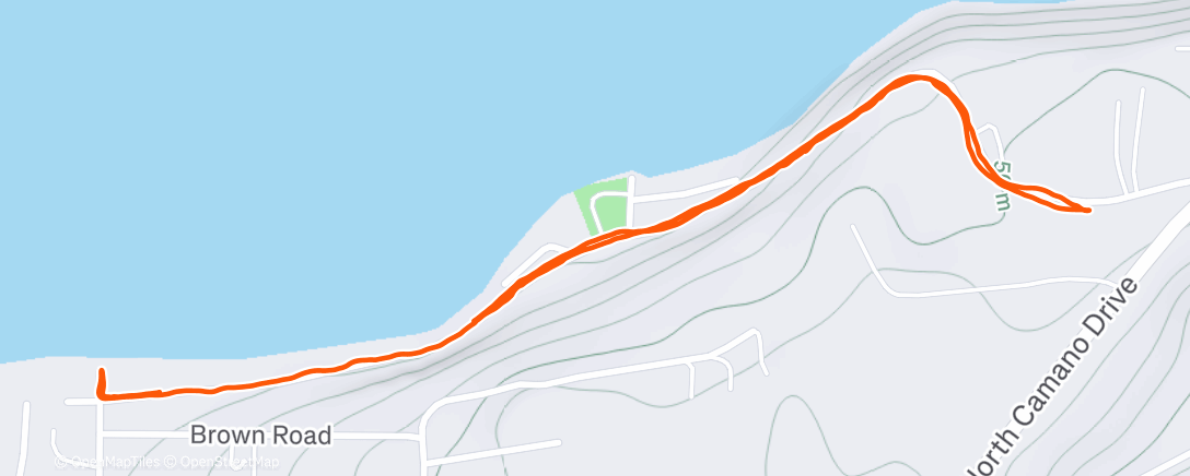 Map of the activity, Hugo walkies