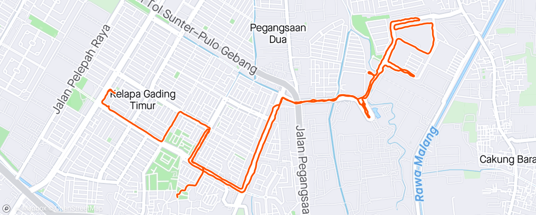 Mapa de la actividad (Morning Run)