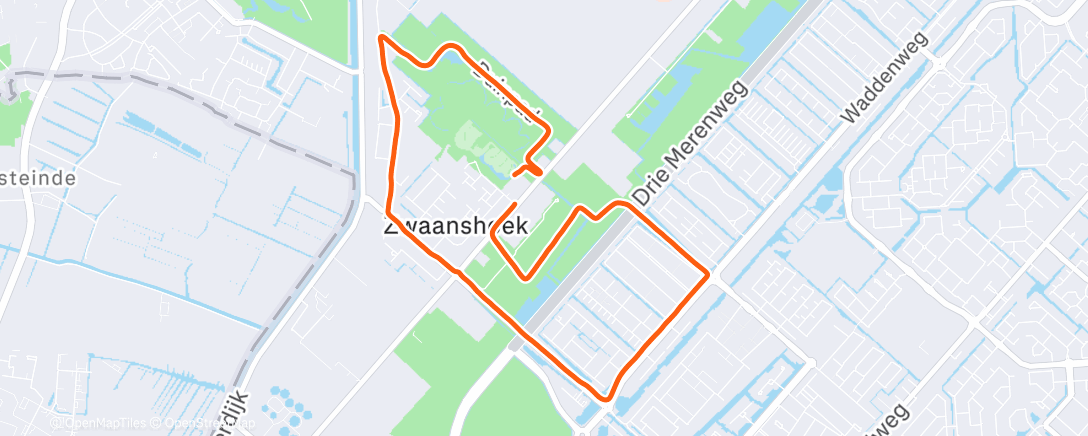 Map of the activity, Ochtendloop