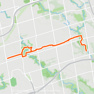 North York bike trail with folks | 24.6 km Cycling Route on Strava
