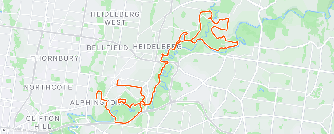 Map of the activity, CAUTION: STEEP DESCENT