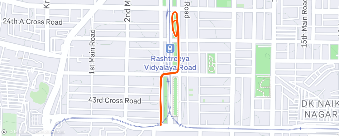Map of the activity, Morning Walk