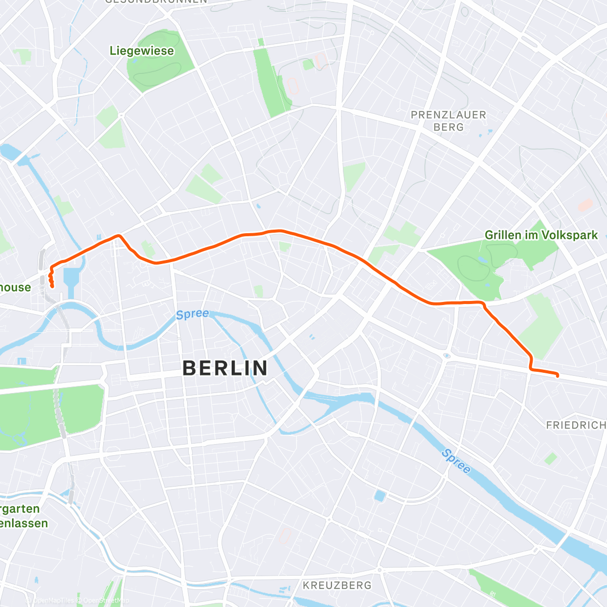 Map of the activity, Zum Zug