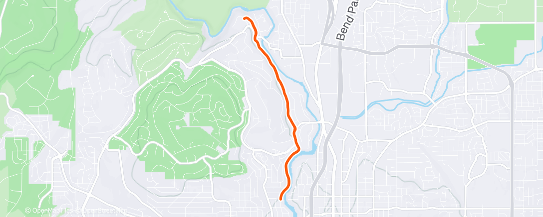 Map of the activity, Morning Run