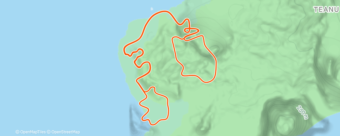 Map of the activity, Zwift - Z3+Z4 | ROLOS - 6 X 4'+2' on Loop de Loop in Watopia