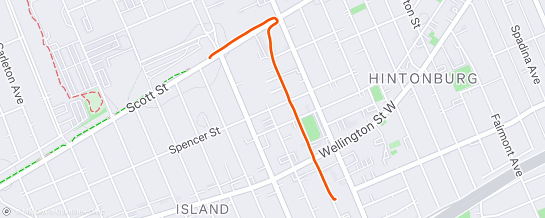 Map of the activity, Afternoon Ride
