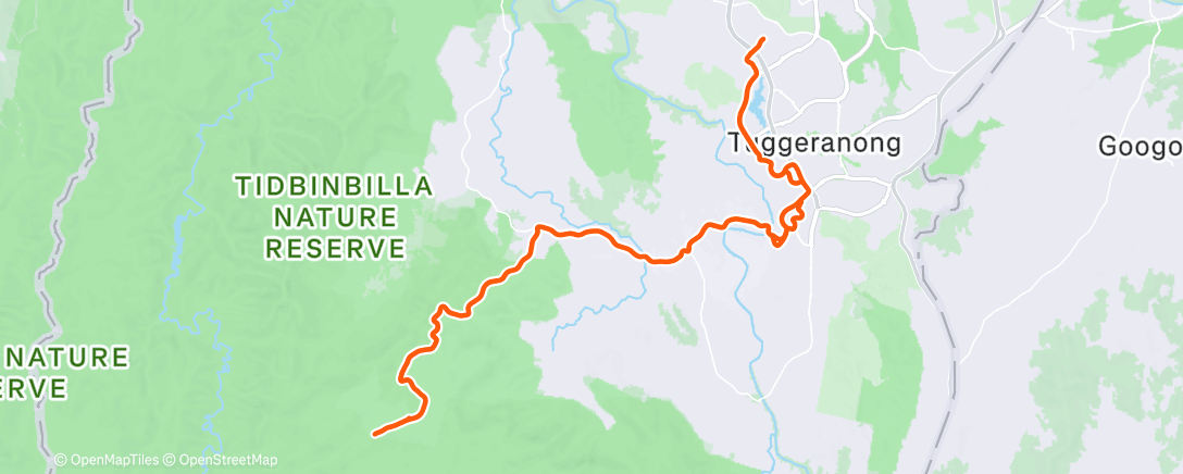 Map of the activity, Morning Gravel Ride