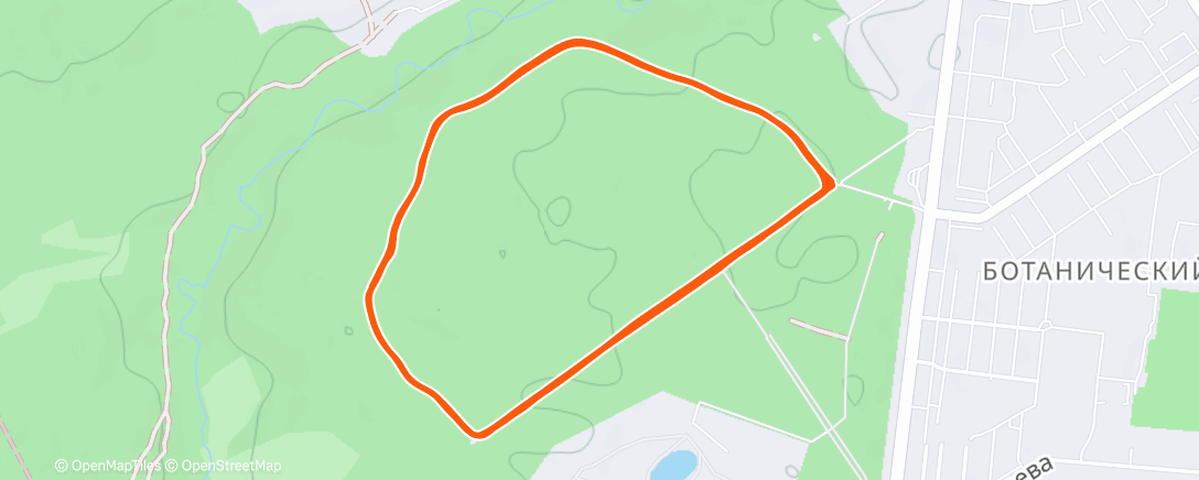Map of the activity, Afternoon Walk