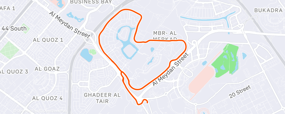 Map of the activity, Morning Ride