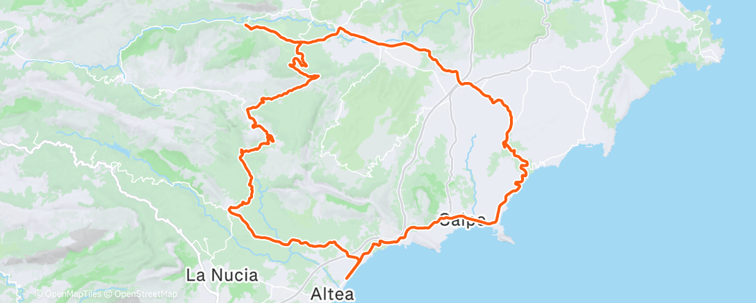 Mapa de la actividad (Bicicleta por la mañana)