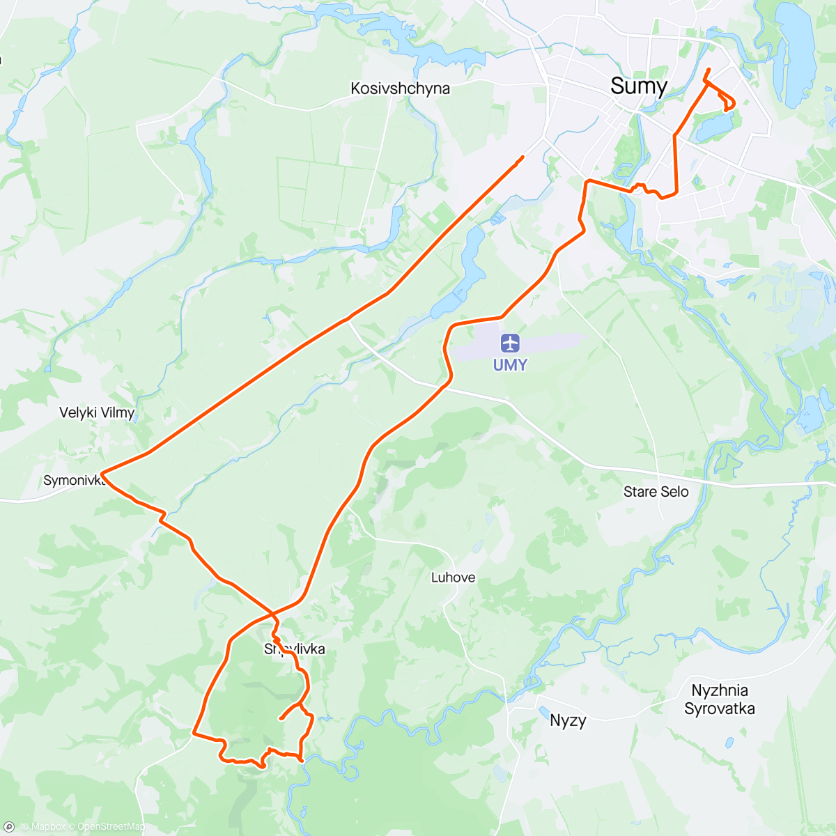 Karte der Aktivität „Шпилівка-Візирівка”