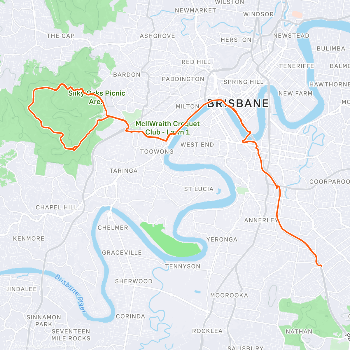 Карта физической активности (Morning Ride)